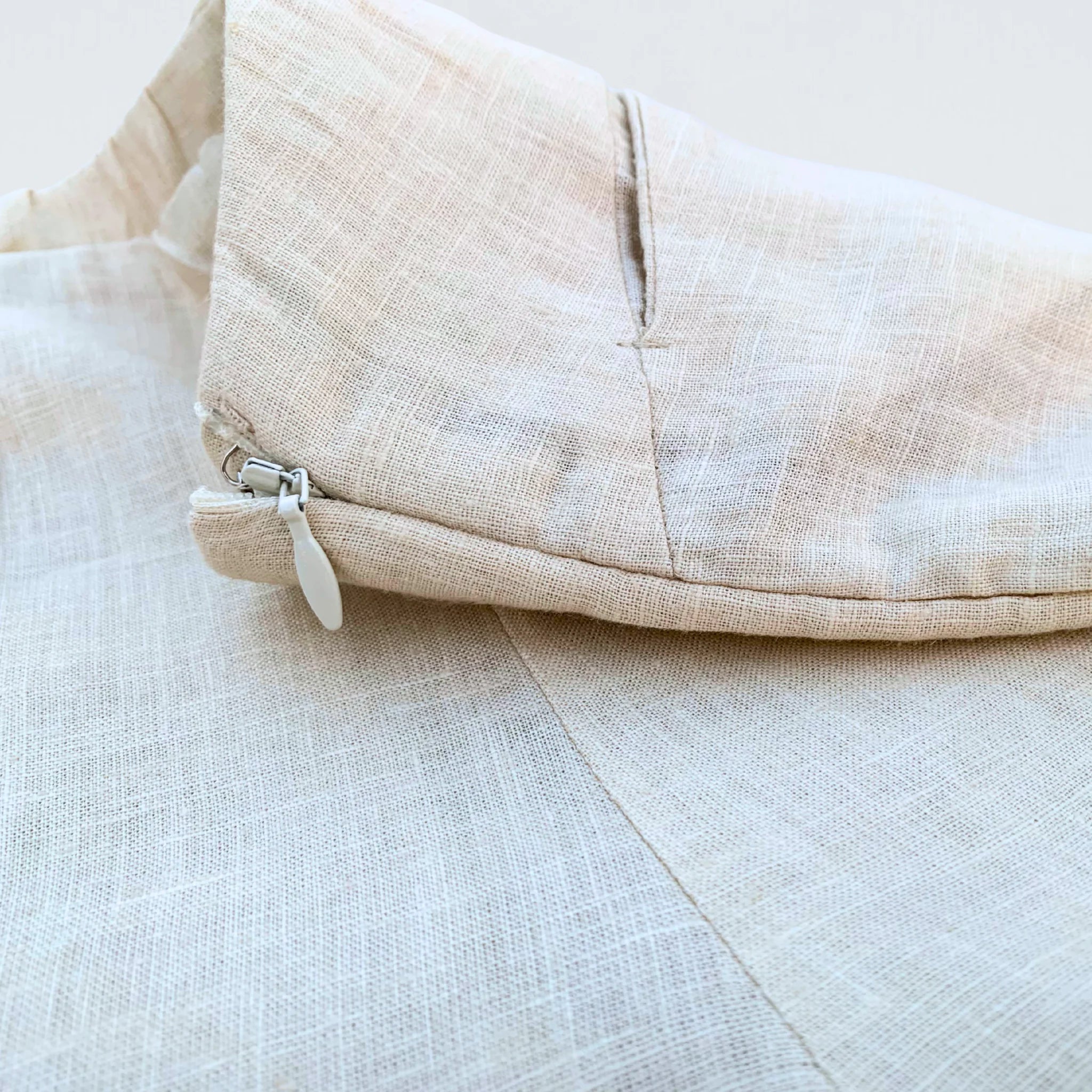 Pearl linen shorts with crisp structure and side-zip. Breathable, mid-rise, and versatile for adapting throughout your day | Selfish Clarity