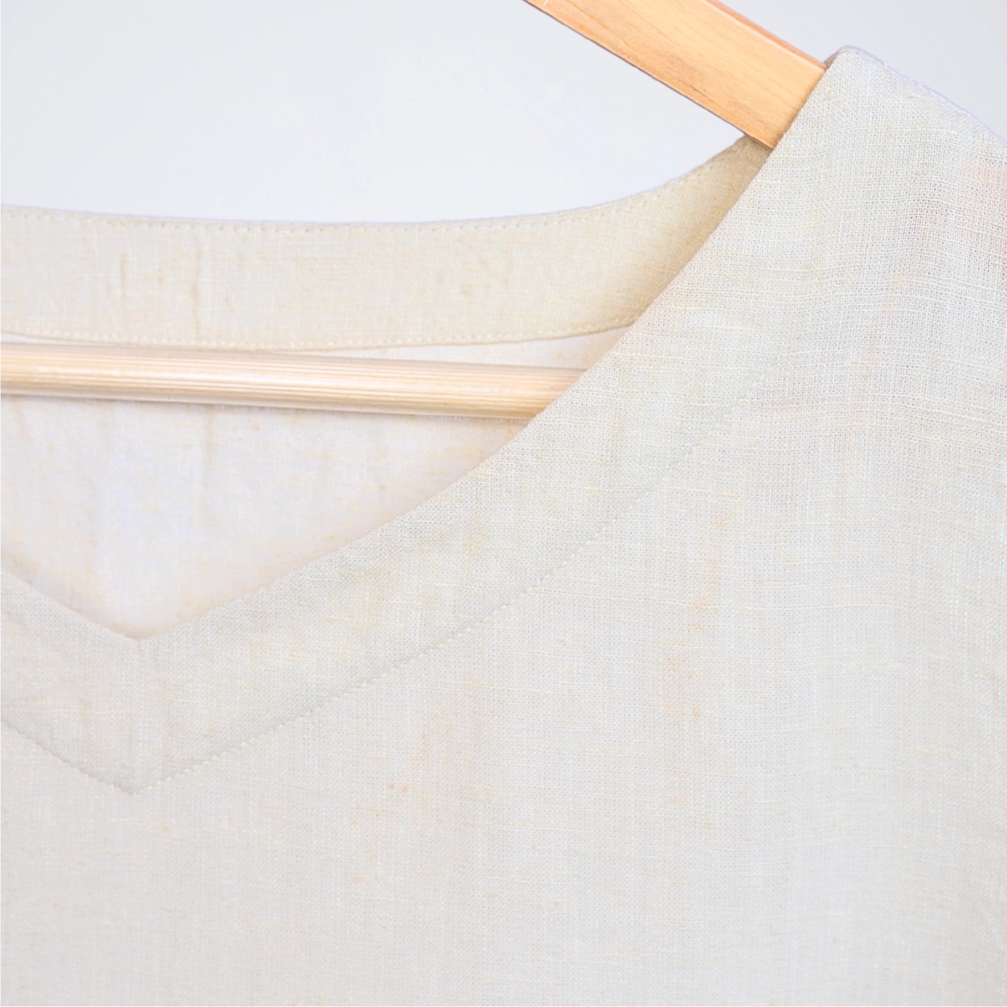 Clean, breathable sleeveless pearl linen tank. Lightweight, relaxed fit for effortless comfort and layering through long days | Selfish Clarity